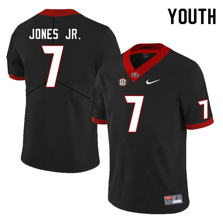 Youth #7 Marvin Jones Jr. Georgia Bulldogs College Football Jerseys Sale-Black - Click Image to Close